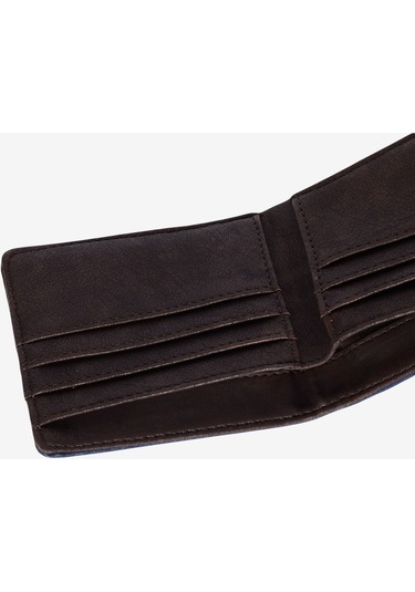 Ac&co / Altınyıldız Classics Erkek Lacivert-kahverengi Cüzdan Kahverengi - Lacivert