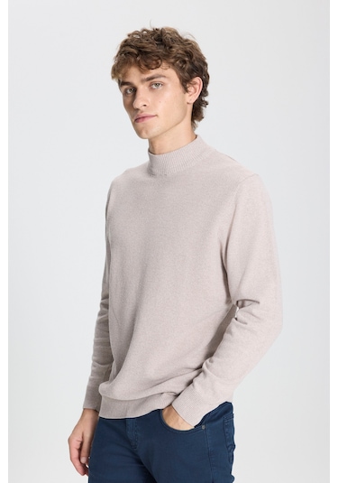 AC&Co / Altınyıldız Classics Erkek Bej Standart Fit Normal Kesim Yarım Balıkçı Yaka Hafif Salaş Pamuklu Triko 4A4921100008BEJL Bej AC&Co / Altınyıldız Classics Erkek Bej Standart Fit Normal Kesim Yarım Balıkçı Yaka Hafif Salaş Pamuklu Triko 4A4921100008BEJL Bej