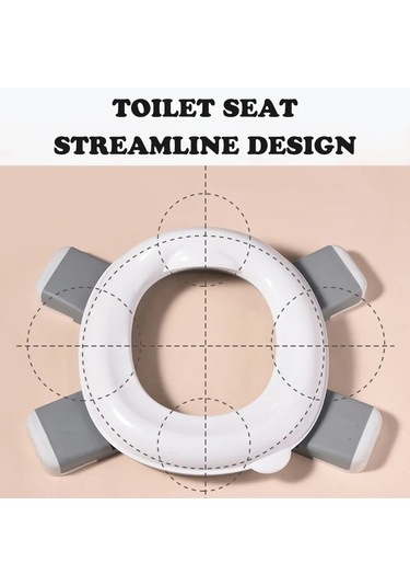 3'ü 1 Arada Seyahat Klozet Katlanabilir Mavi Çocuk Lazımlık