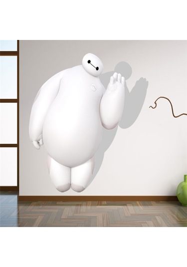 Sones 3d Yaratıcı Karikatür Baymax Desen Moda Duvar Çıkartmaları, Boyut: 50cm X 70cm Diğer