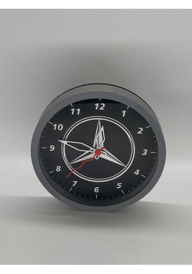 Mercedes Temalı, Siyah Kasa, Modern Duvar Saati Siyah