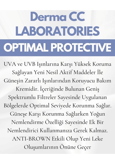 Derma CC Laboratories Forte Plus Leke Karşıtı Kolajen İçerikli Koruyucu Güneş Kremi SPF50+ 50 ML