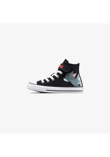 Converse X Tom & Jerry Chuck Taylor All Star Easy-on Çocuk Siyah Sneaker A15114c Siyah