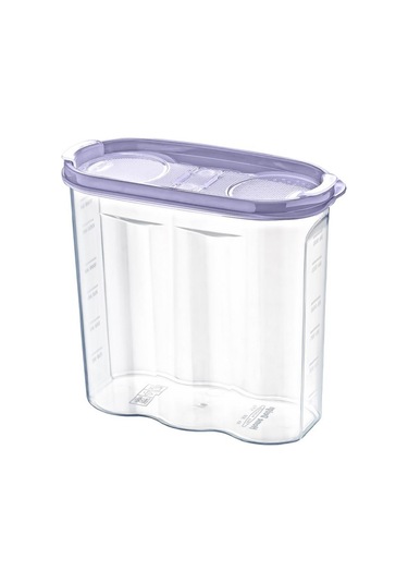 Buffer® 8 Adet 2 Kapaklı Ölçekli Erzak Saklama Kutusu Kabı 17 L Çok Renkli