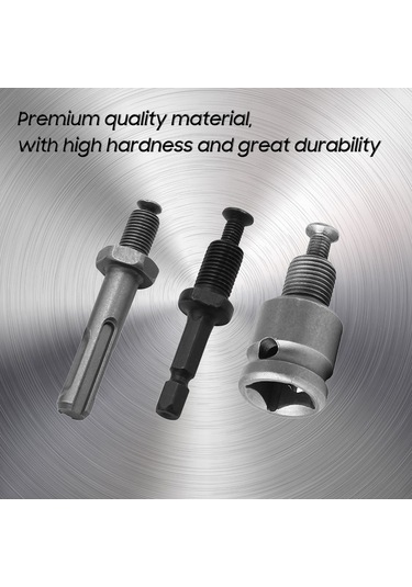 Jeemson 12.7mm İçindeki Çelik 3'lü Takım: Darbeli Matkap, Vidalama Ve Tornavida Adaptörü - İnşaat, Tamir Ve Dıy İçin Pratik Erişim