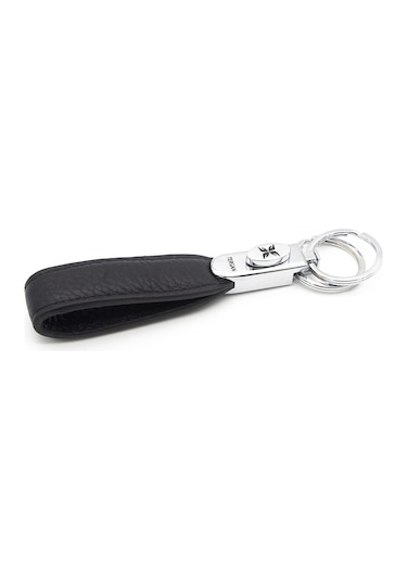 Tergan Siyah Unisex Deri Anahtarlık 0235a41