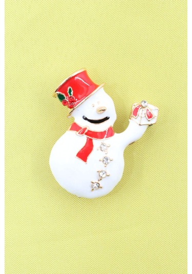 Kardan Adam Broş. Taşlı Tasarım Broş. Yaka İğnesi Kardan Adam Broş. Kadın Broş. Erkek Broş. Broş. Çok Renkli