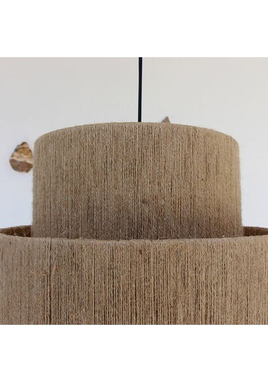 Linen Yeni Sarkıt Lamba 40x50 Bej