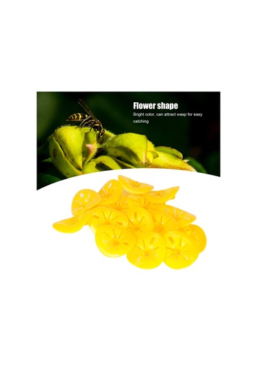 Hangfox 30 Adet Çiçek Desenli Yeniden Kullanılabilir Arı Tuzağı - Abs Malzeme, Kolay Kurulum, Piknik Ve Kamp İçin Uygun Arı Yakalama Aracı