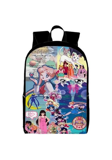 Trendooze Uygun, Siyah Siyah Sırt Seyahat, Sailor Organizasyon Moon Kawaii Karikatür, İş İnç İle, İçin, Genç, Dizüstü Çoklu Cf43 Çantası, Çalışması Bölmeleri Bilgisayara 15.6 Mf Siyah