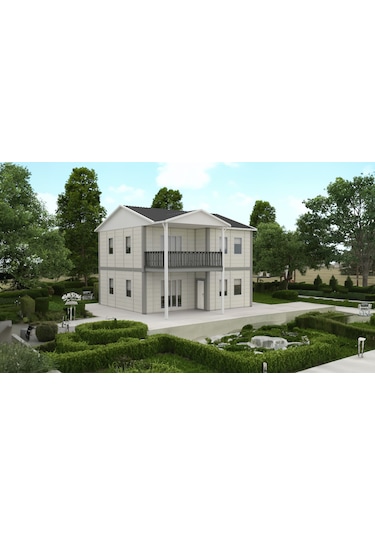 128 M2 Çift Katlı Prefabrik Ev