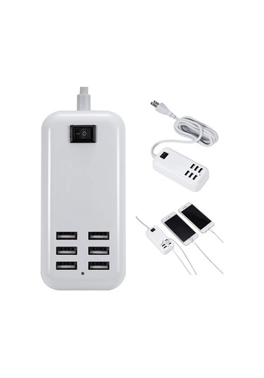 Güçlendirilmiş Usb Hub, Harici Usb Güç Girişi Olan Alüminyum 6 Portlu Usb Güç