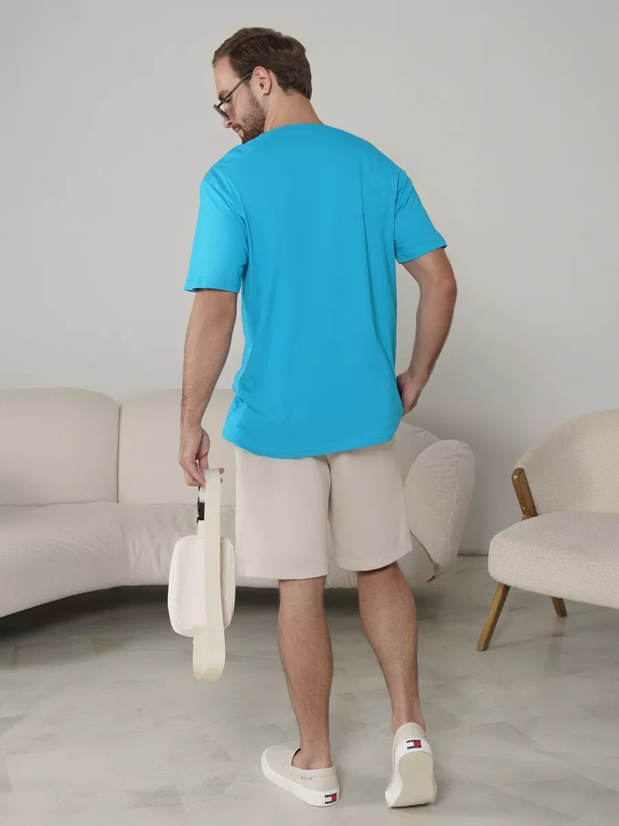 Lajkı-majkı Turkuaz Düz Kesimli Tişört 179379367 Turkuaz