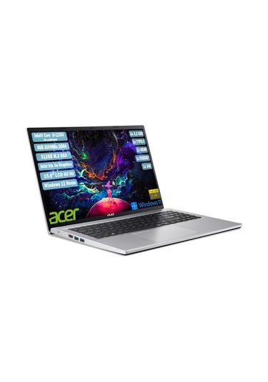 Acer Aspire 3 A315-59-59AY NX.K6TEY.002-000 i5-1235U 16 GB 512 GB SSD 15.6" W11H Dizüstü Bilgisayar