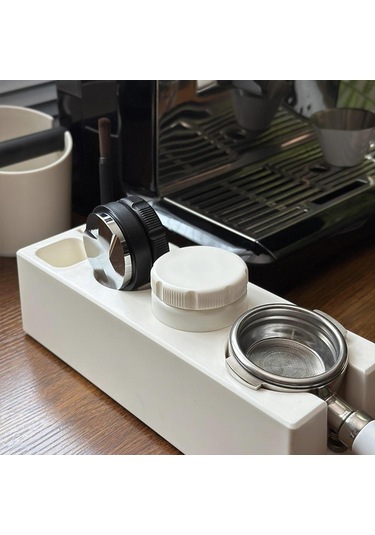 Homyl Espresso Dağıtım Aracı Cafe Ev Bar Için Profesyonel 51mm Beyaz