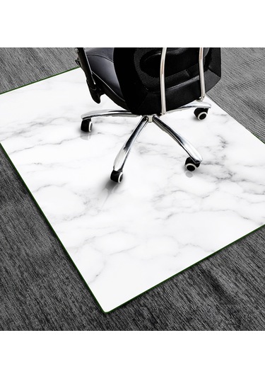 Cam Sandalye Matı Beyaz Doğal Mermer 100cm X 120cm
