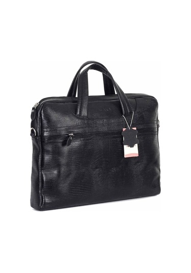 Deri Siyah Evrak Çantası 298 10-136399 Siyah