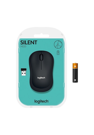 Logitech M220 Sessiz Kompakt Kablosuz Optik Mouse