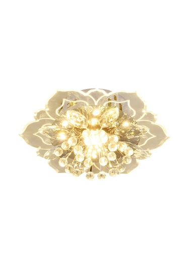 Ranyeek Giriş Hallı Ve Koridor İçin Modern Kristal Gömülü Tavan Lambası - 9w Beyaz Işık, Dayanıklı Malzeme, Kolay Kurulum - 90119 Modeli Beyaz