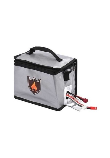 Trendooze Güvenli Lıpo Pil Depolama Çantası - Model: Güvenli Lp Gri