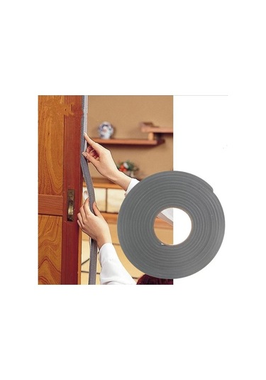Kapı Pencere Bandı / Yapışkan Kapı Pencere Süngeri Eva-2*20-Siyah-10 Metre