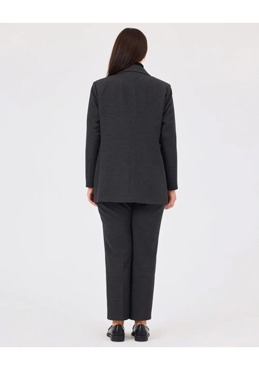 Gala-xi Büyük Beden Elastik Bel Pantolon Gri