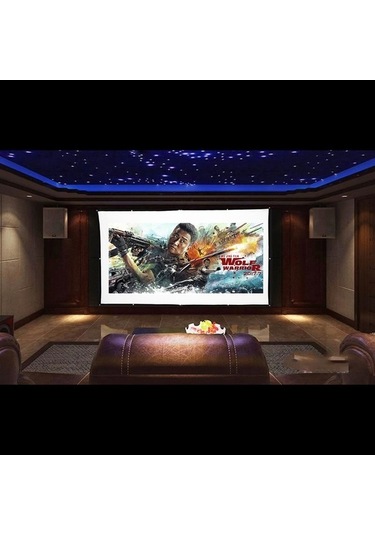 Artfulabode H150 150 Taşınabilir Hd Projeksiyon Perdesi - Katlanır Duvara Monte Ev/sinema & Ofis Ekranı Jzr-gy