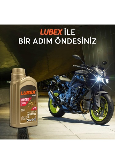 Lubex Rapidus Fs 15W-50 1 L 4 Zamanlı Motosiklet Yağı
