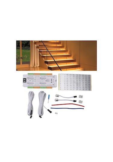 Akıllı Led Hareket Sensörü Merdiven Işık Kontrolörü,4 Mod