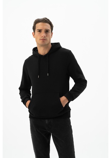 Arma Erkek Kanguru Cepli Kapüşonlu Sweatshirt K24254928801 Siyah Arma Erkek Kanguru Cepli Kapüşonlu Sweatshirt K24254928801 Siyah