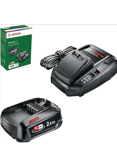 Bosch PBA 18 V 2.5 Ah Yedek Akü + AL 1830 CV Şarj Cihazı - 1600A00K1P