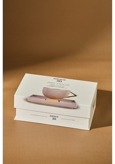 Karaca  Art Deco 2 Kişilik Kahve Fincan Takımı 80 ml Pembe