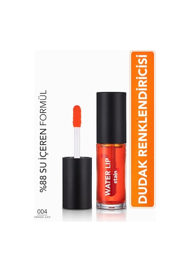 Flormar Kalıcı Mat Dudak Tint'i (turuncu) - Water Lip Stain - 004 Orange Juice - 8682536042192