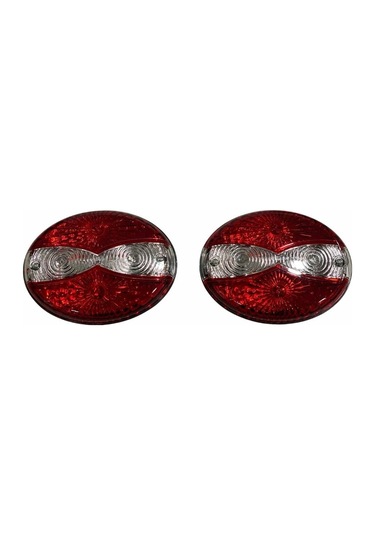 Stop Lambası Çok Amaçlı Oval Tip Kırmızı-beyaz-kırmızı 190 149 Mm 2 Ad