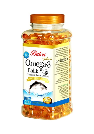 Balen Omega 3 Balık Yağı 1380 Mg 200 Kapsül 2 Adet