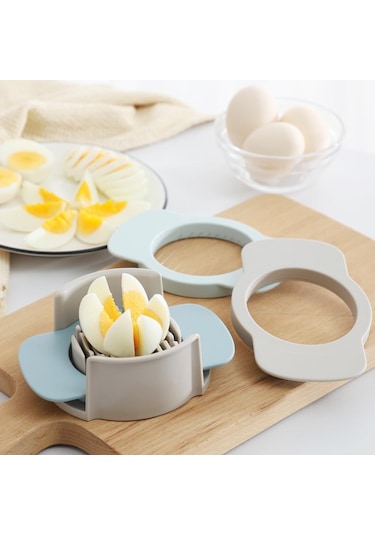 Sert Haşlanmış Yumurta Yumurta Kesici Meyve Dilimi İçin 3 Yumurta Dilimleyici 1 1 Parça