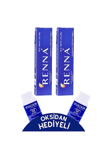 Renna Tüp Boya 2 x 60 ML 5.1 + Oksidan 2'li