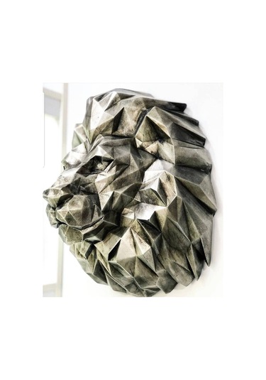 KÜBİK ASLAN BAŞI DUVAR SÜSÜ DD162-4