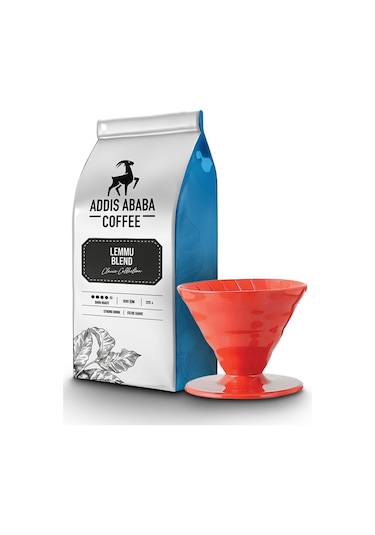 Addis Ababa Lemmu Blend Filtre Kahve 225 G + V60 Dripper