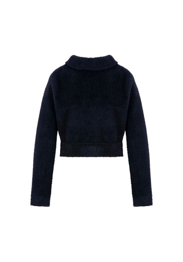 Armine Tüylü Triko Ceket 24k5718 Siyah Siyah