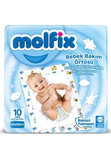 Molfix Bebek Bakım Örtüsü 10lu Yeni-6650