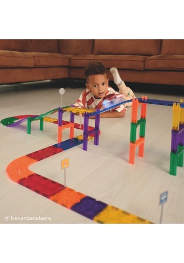 Cleverclixx Race Track Manyetik Bloklar, Intense 65 Parça
