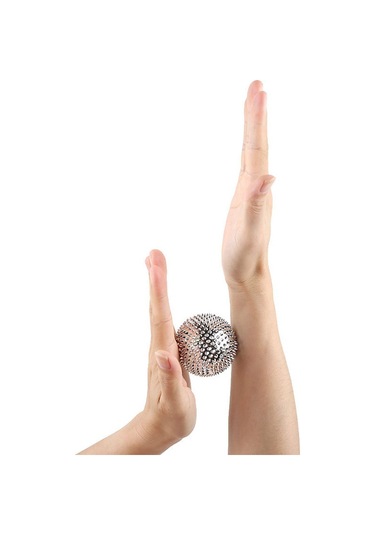 1 Çift El Manyetik Terapi Dikenli El Masaj Topu Çok Renkli