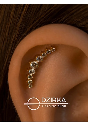 Dzirka Tatil Kulak Burun Dudak Labret Pirasi Titanyum 204460330 Altın