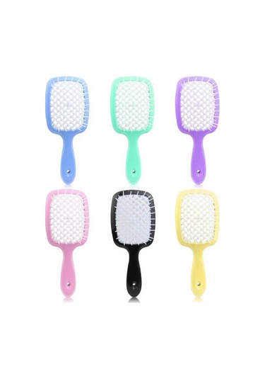 Karışık Saç Fırçası Salon Saç Şekillendirici Araçları Büyük Plaka Tarak Masaj Saç Tarak Saç Fırçaları Kızlar At Kuyruğu Tarak Şeker Renk