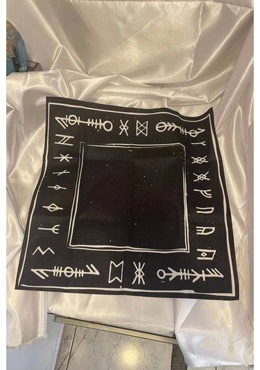 Tarot Örtüsü Sunak Run Taşları Örtüsü Sunak Nordic Runes Örtüsü Sunağı El İşi Ouija