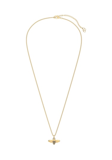 Chocli 18 Ayar Altın Kaplama Arı Kolye