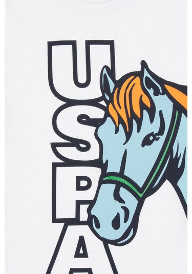 U.s. Polo Assn. Erkek Çocuk Beyaz Tişört 50316479-vr013 Beyaz