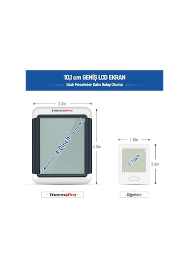 ThermoPro TP55 Termometre İç Mekan Dijital Sıcaklık ve Nem Ölçer - T07593