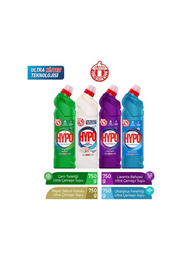 Hyper Hypo Ultra Çamaşır Suyu  4 x 750 G